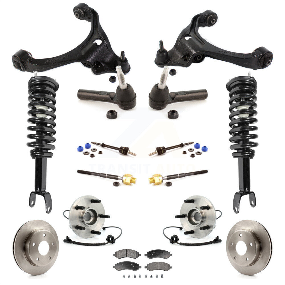 [Avant] Kit d'ensemble de jambe de suspension avec ressort hélicoïdal pour Dodge Dakota Mitsubishi Raider Excludes All Wheel Drive TRX Lift Kits RWD avec 4-Wheel ABS KM-100081 par Transit Auto