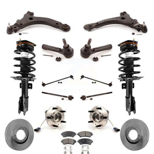 [Avant] Kit d'ensemble de jambe de suspension avec ressort hélicoïdal pour 2005 Pontiac Montana Base avec FWD 4-Wheel ABS Excludes All Wheel Drive KM-100086