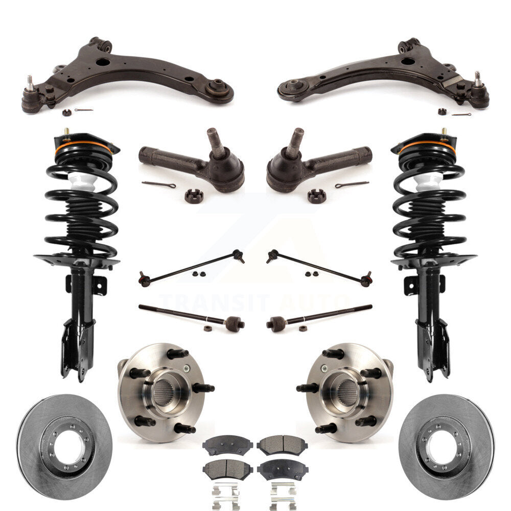 [Avant] Kit d'ensemble de jambe de suspension avec ressort hélicoïdal pour 2005 Pontiac Montana Base avec FWD Non-ABS Excludes All Wheel Drive KM-100087