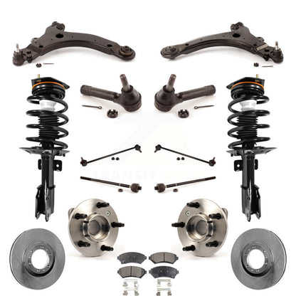 [Avant] Kit d'ensemble de jambe de suspension avec ressort hélicoïdal pour 2005 Pontiac Montana Base avec FWD Non-ABS Excludes All Wheel Drive KM-100087
