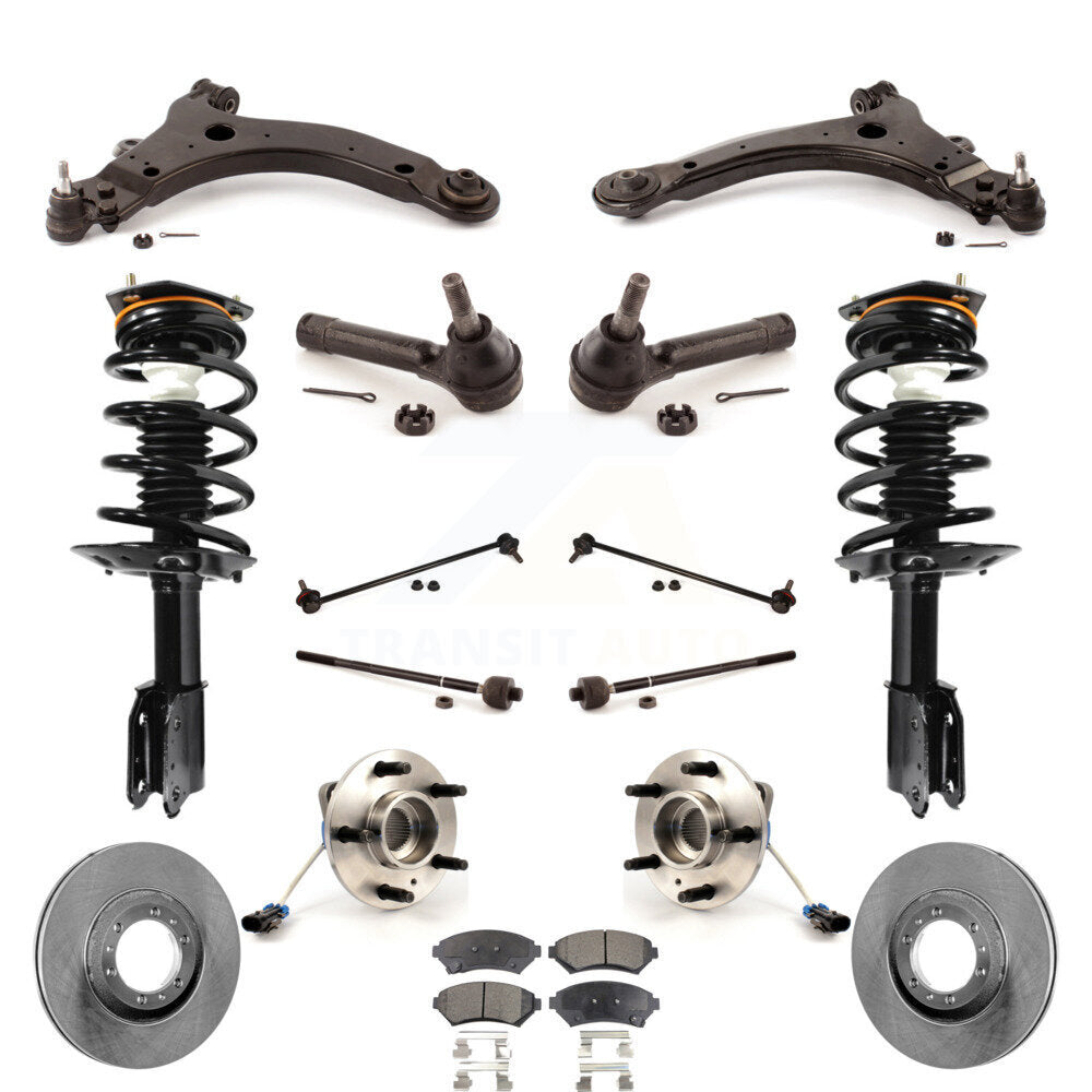[Avant] Kit d'ensemble de jambe de suspension avec ressort hélicoïdal pour 2005 Pontiac Montana Base avec FWD 4-Wheel ABS KM-100088