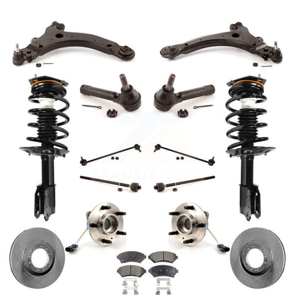 [Avant] Kit d'ensemble de jambe de suspension avec ressort hélicoïdal pour 2005 Pontiac Montana Base avec FWD 4-Wheel ABS KM-100088