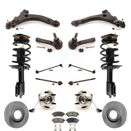 [Avant] Kit d'ensemble de jambe de suspension avec ressort hélicoïdal pour 2005 Pontiac Montana Base avec FWD 4-Wheel ABS KM-100088