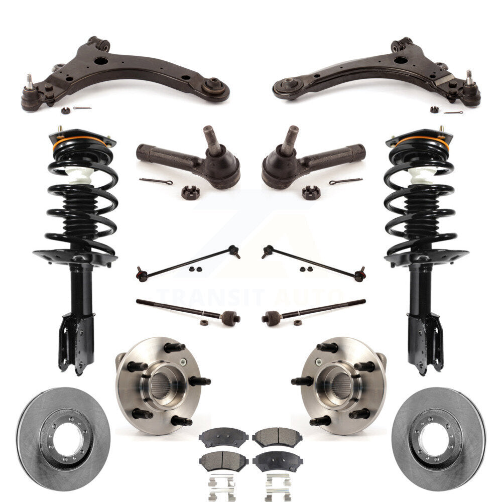 [Avant] Kit d'ensemble de jambe de suspension avec ressort hélicoïdal pour 2005 Pontiac Montana Base avec FWD Non-ABS KM-100089