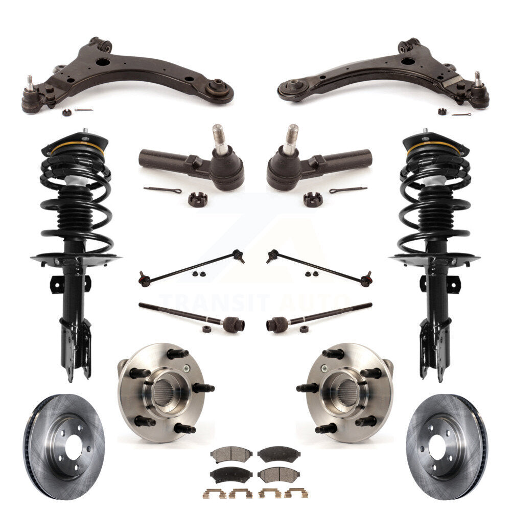 [Avant] Kit d'ensemble de jambe de suspension avec ressort hélicoïdal pour Pontiac Grand Prix 3.8L avec Non-ABS KM-100092