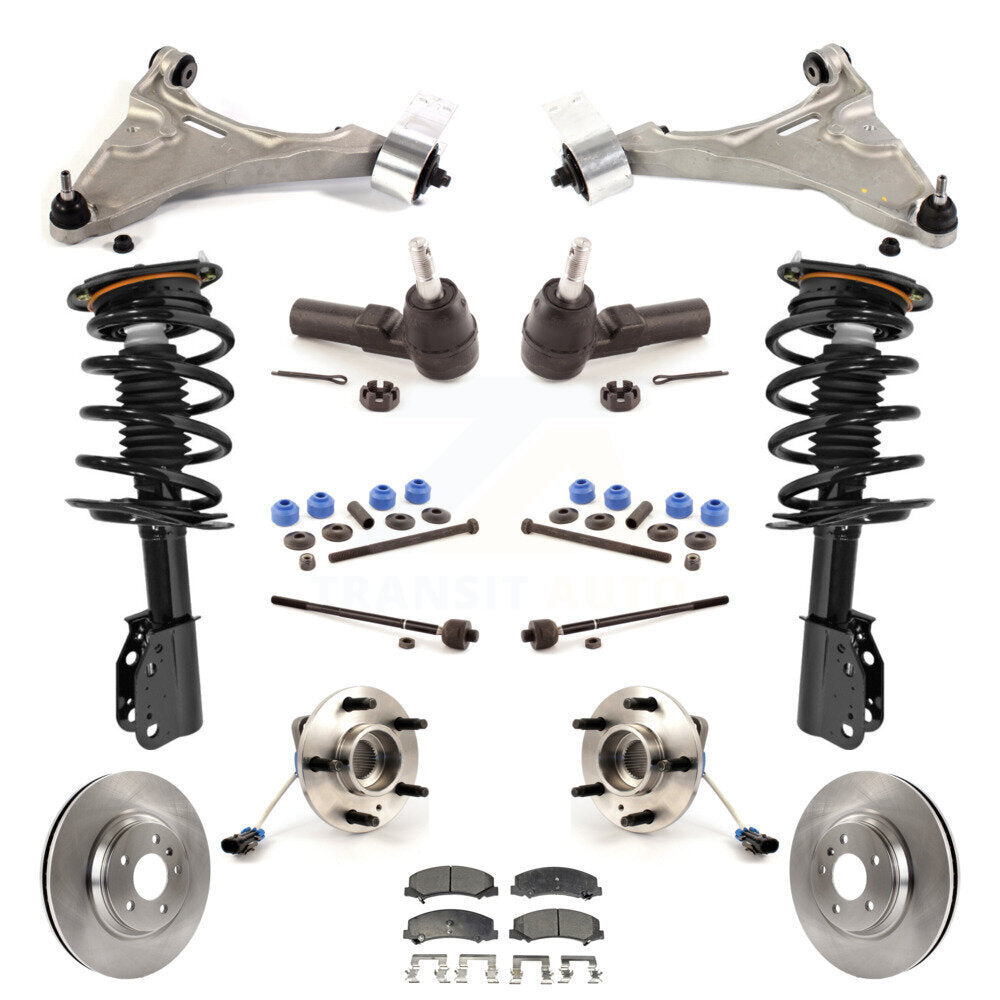 [Avant] Kit d'ensemble de jambe de suspension avec ressort hélicoïdal pour 2006-2011 Buick Lucerne 4.6L Excludes Magnetic Ride KM-100096