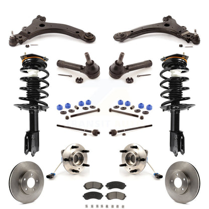 [Avant] Kit d'ensemble de jambe de suspension avec ressort hélicoïdal pour 2002-2004 Chevrolet Venture Pontiac Montana Oldsmobile Silhouette AWD KM-100192