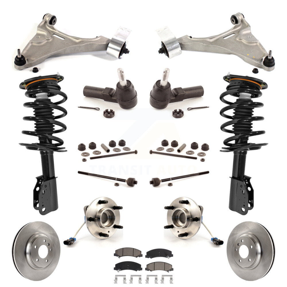 [Avant] Kit d'ensemble de jambe de suspension avec ressort hélicoïdal pour 2006-2011 Buick Lucerne 4.6L Excludes Magnetic Ride KM-100201