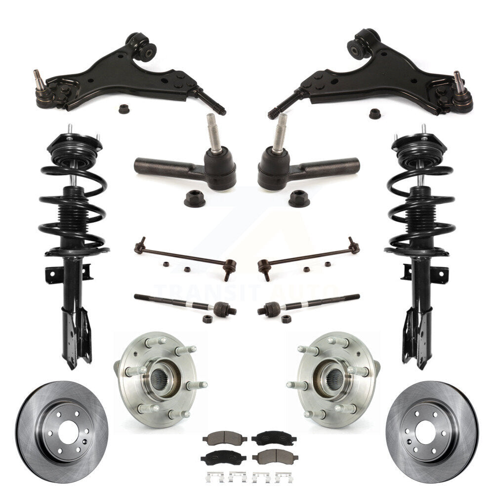 [Avant] Kit d'ensemble de jambe de suspension avec ressort hélicoïdal pour GMC Acadia Chevrolet Traverse Buick Enclave Saturn Outlook KM-100207