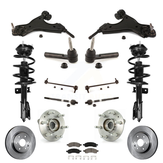 [Avant] Kit d'ensemble de jambe de suspension avec ressort hélicoïdal pour GMC Acadia Chevrolet Traverse Buick Enclave Saturn Outlook KM-100207