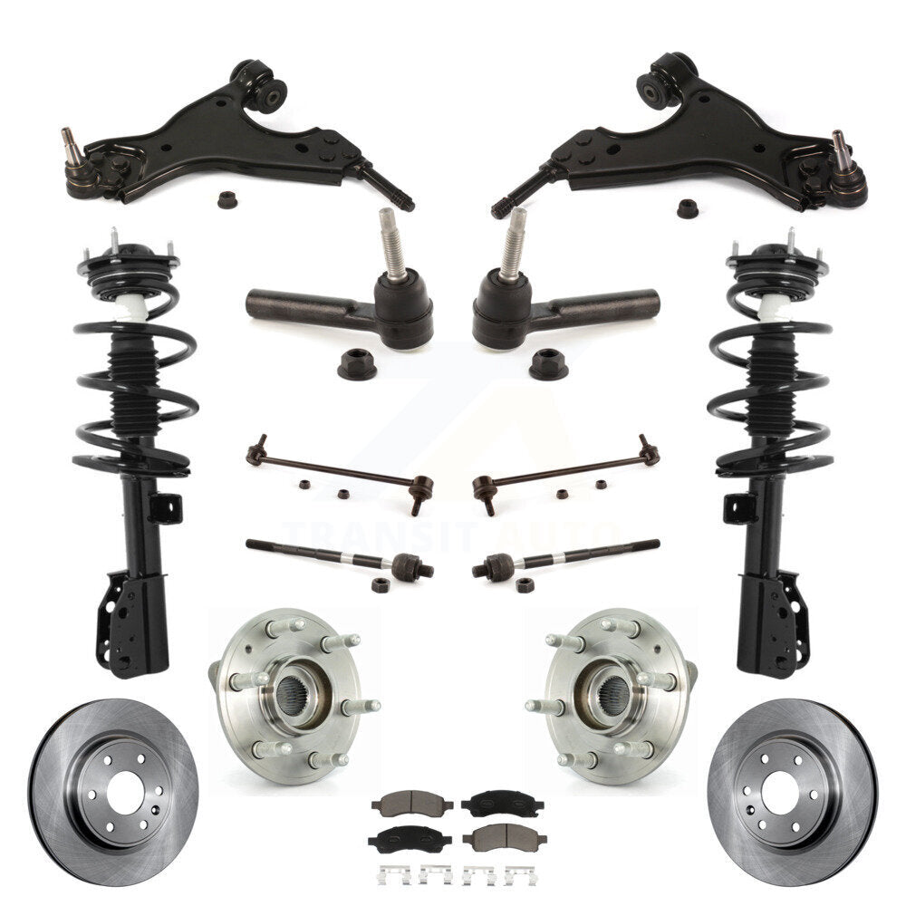 [Avant] Kit d'ensemble de jambe de suspension avec ressort hélicoïdal pour Chevrolet Traverse GMC Acadia Buick Enclave Limited KM-100208