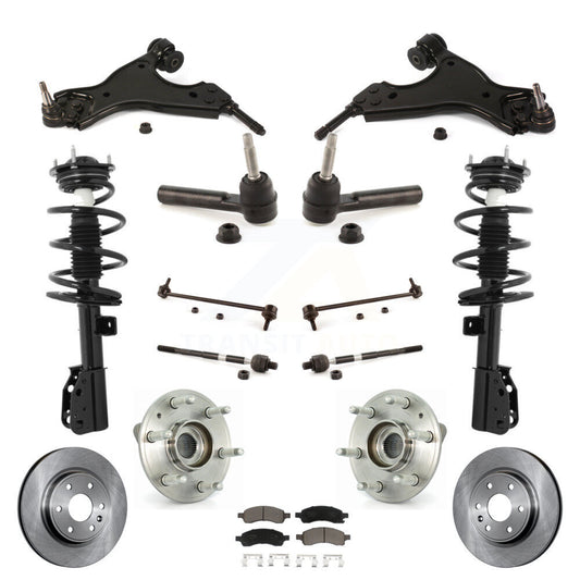 [Avant] Kit d'ensemble de jambe de suspension avec ressort hélicoïdal pour Chevrolet Traverse GMC Acadia Buick Enclave Limited KM-100208