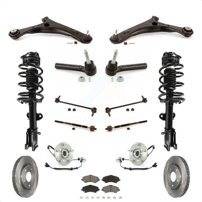 [Avant] Kit d'ensemble de jambe de suspension avec ressort hélicoïdal pour 2008-2010 Chrysler Town & Country Dodge Grand Caravan Excludes Models avec Nivomat Rear KM-100209 par Transit Auto