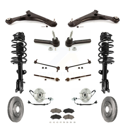 [Avant] Kit d'ensemble de jambe de suspension avec ressort hélicoïdal pour 2008-2010 Chrysler Town & Country Dodge Grand Caravan Excludes Models avec Nivomat Rear KM-100209