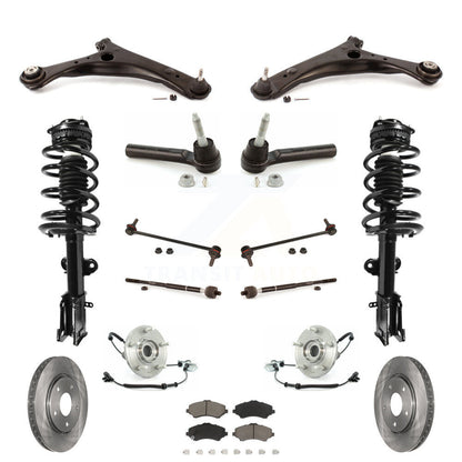 [Avant] Kit d'ensemble de jambe de suspension avec ressort hélicoïdal pour 2011 Dodge Grand Caravan Chrysler Town & Country Excludes Models avec Nivomat Rear KM-100210