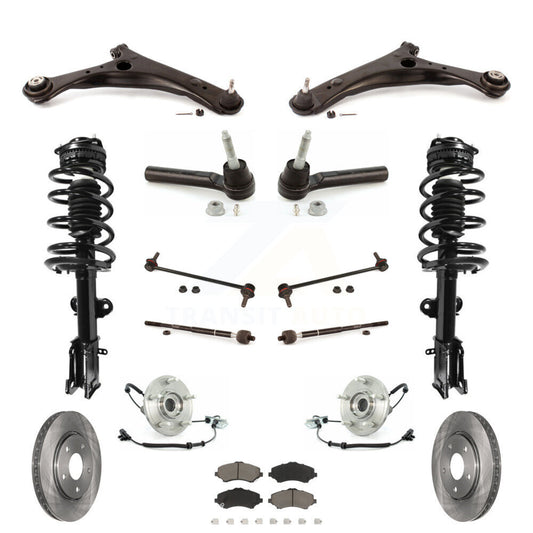 [Avant] Kit d'ensemble de jambe de suspension avec ressort hélicoïdal pour 2011 Dodge Grand Caravan Chrysler Town & Country Excludes Models avec Nivomat Rear KM-100210