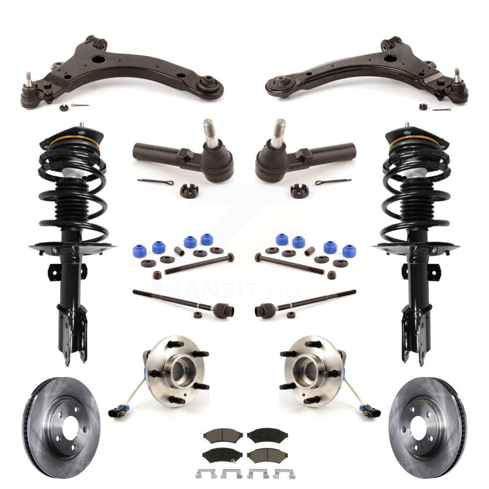 [Avant] Kit d'ensemble de jambe de suspension avec ressort hélicoïdal pour 2005-2008 Pontiac Grand Prix 3.8L avec 4-Wheel ABS avec 34mm Diameter Bar KM-100219