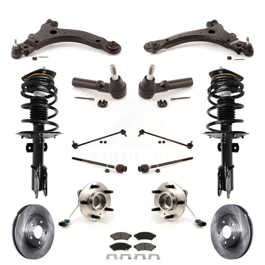 [Avant] Kit d'ensemble de jambe de suspension avec ressort hélicoïdal pour Pontiac Grand Prix 3.8L avec 4-Wheel ABS KM-100220