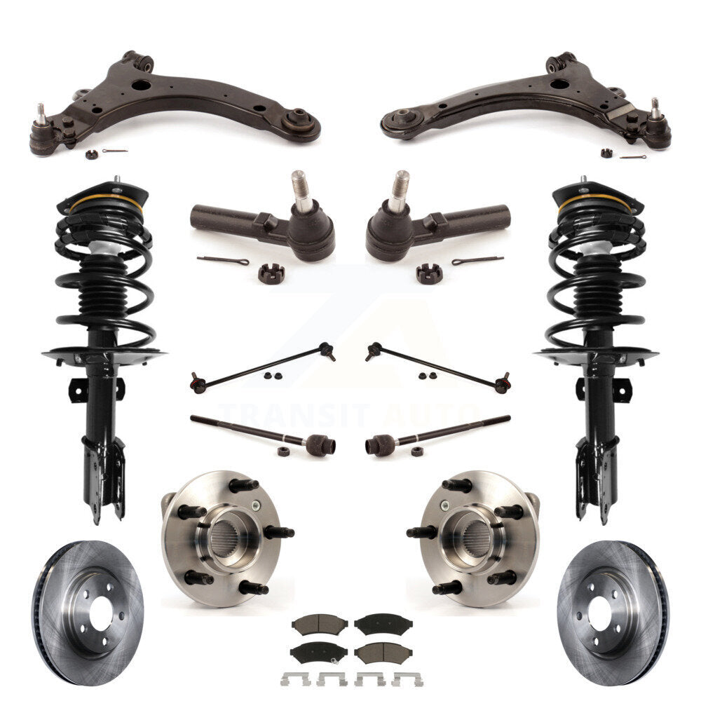[Avant] Kit d'ensemble de jambe de suspension avec ressort hélicoïdal pour Pontiac Grand Prix 3.8L avec Non-ABS KM-100223