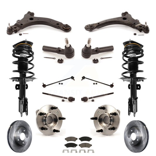 [Avant] Kit d'ensemble de jambe de suspension avec ressort hélicoïdal pour Pontiac Grand Prix 3.8L avec Non-ABS KM-100223