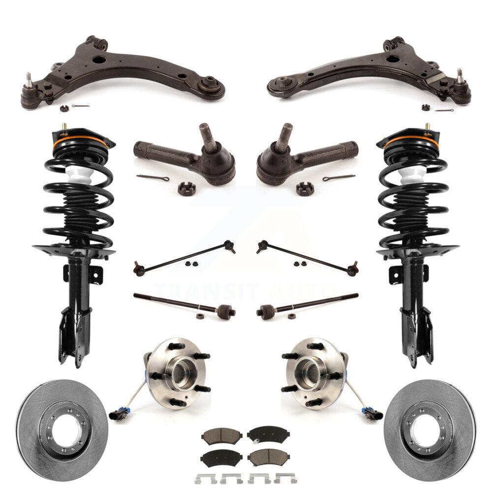 [Avant] Kit d'ensemble de jambe de suspension avec ressort hélicoïdal pour 2005 Pontiac Montana Base avec FWD 4-Wheel ABS Excludes All Wheel Drive KM-100227