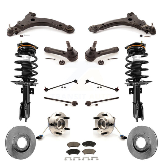 [Avant] Kit d'ensemble de jambe de suspension avec ressort hélicoïdal pour 2005 Pontiac Montana Base avec FWD 4-Wheel ABS Excludes All Wheel Drive KM-100227