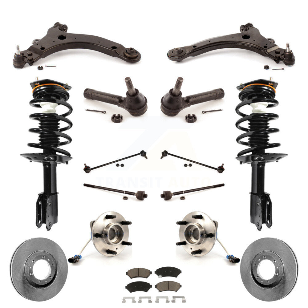 [Avant] Kit d'ensemble de jambe de suspension avec ressort hélicoïdal pour 2005 Pontiac Montana Base avec FWD 4-Wheel ABS KM-100228