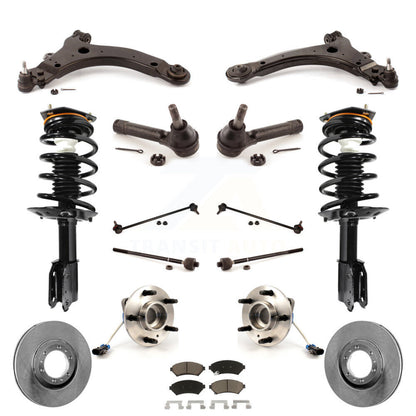 [Avant] Kit d'ensemble de jambe de suspension avec ressort hélicoïdal pour 2005 Pontiac Montana Base avec FWD 4-Wheel ABS KM-100228