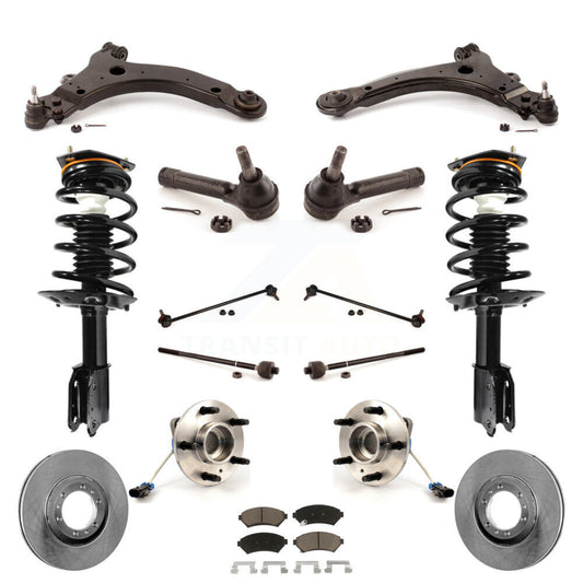 [Avant] Kit d'ensemble de jambe de suspension avec ressort hélicoïdal pour 2005 Pontiac Montana Base avec FWD 4-Wheel ABS KM-100228