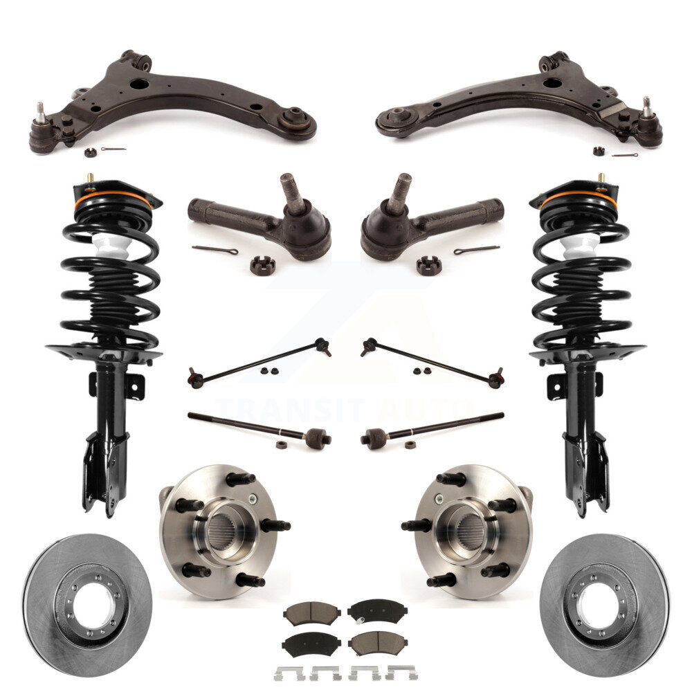 [Avant] Kit d'ensemble de jambe de suspension avec ressort hélicoïdal pour 2005 Pontiac Montana Base avec FWD Non-ABS Excludes All Wheel Drive KM-100229