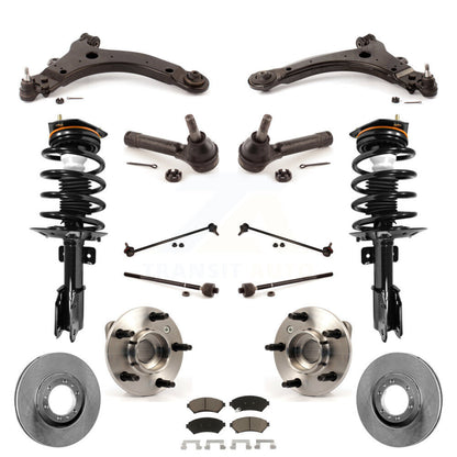 [Avant] Kit d'ensemble de jambe de suspension avec ressort hélicoïdal pour 2005 Pontiac Montana Base avec FWD Non-ABS Excludes All Wheel Drive KM-100229