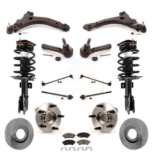 [Avant] Kit d'ensemble de jambe de suspension avec ressort hélicoïdal pour 2005 Pontiac Montana Base avec FWD Non-ABS Excludes All Wheel Drive KM-100229