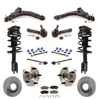 [Avant] Kit d'ensemble de jambe de suspension avec ressort hélicoïdal pour 2003 Pontiac Grand Prix Non-ABS Excludes 17" 18" Wheels Police Taxi Models KM-100243
