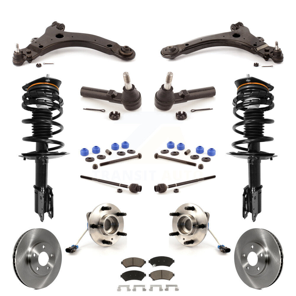 [Avant] Kit d'ensemble de jambe de suspension avec ressort hélicoïdal pour Chevrolet Monte Carlo Excludes 17" 18" Wheels Police Taxi Models KM-100245