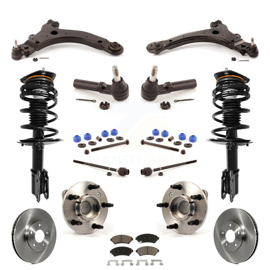 [Avant] Kit d'ensemble de jambe de suspension avec ressort hélicoïdal pour 2003 Chevrolet Monte Carlo Non-ABS Excludes 17" 18" Wheels Police Taxi Models KM-100247