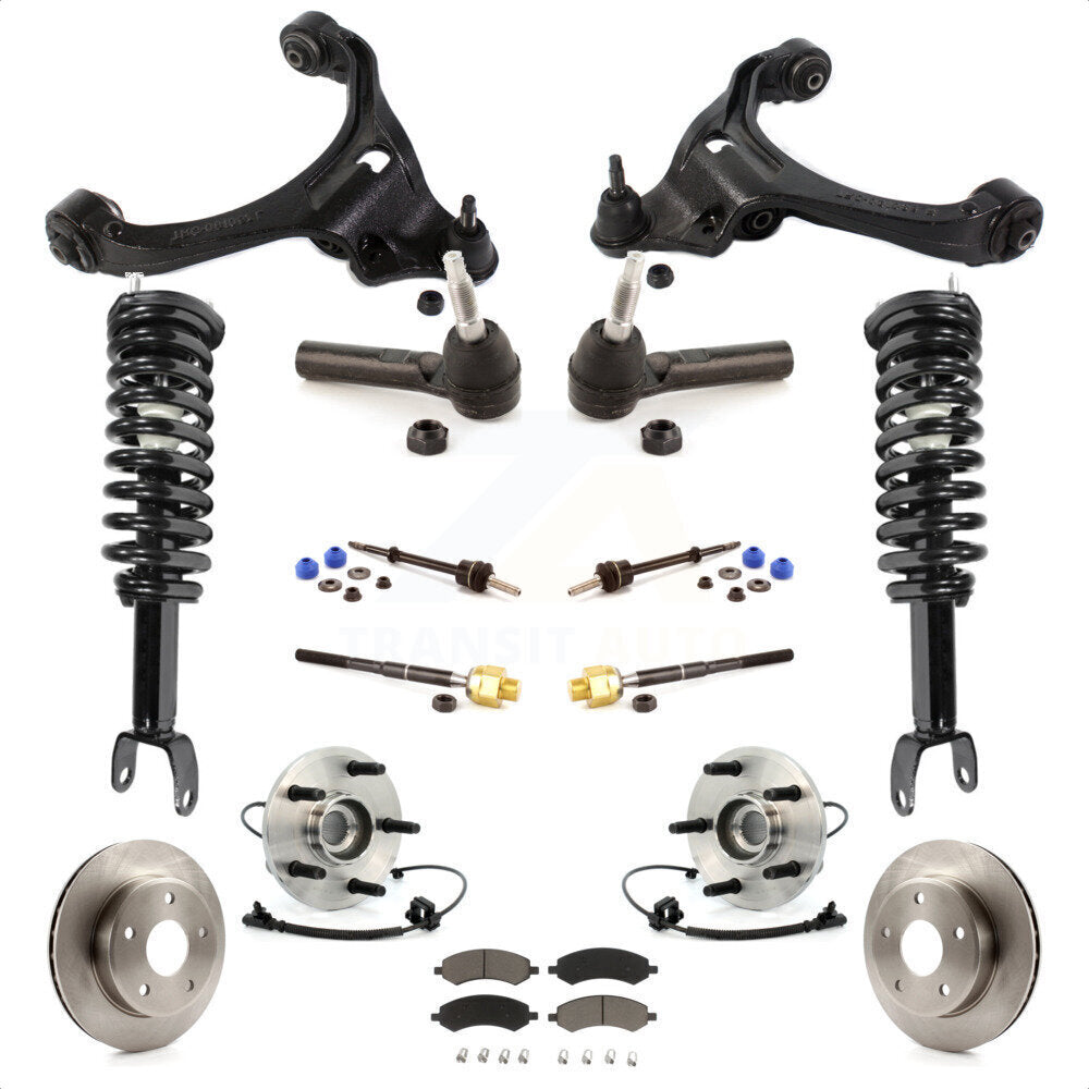 [Avant] Kit d'ensemble de jambe de suspension avec ressort hélicoïdal pour Dodge Dakota Mitsubishi Raider Excludes All Wheel Drive TRX Lift Kits RWD avec 4-Wheel ABS KM-100249 par Transit Auto