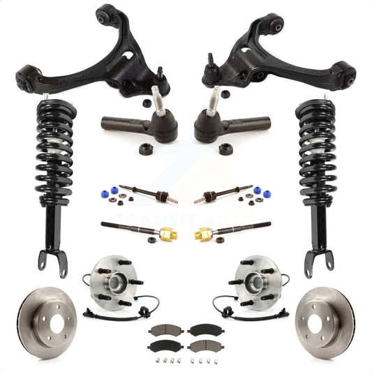 [Avant] Kit d'ensemble de jambe de suspension avec ressort hélicoïdal pour Dodge Dakota Mitsubishi Raider Excludes All Wheel Drive TRX Lift Kits RWD avec 4-Wheel ABS KM-100249 par Transit Auto