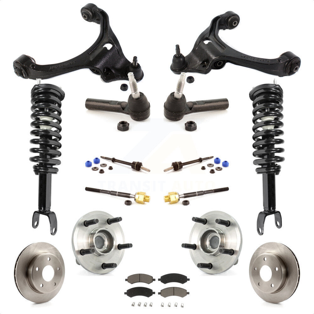 [Avant] Kit d'ensemble de jambe de suspension avec ressort hélicoïdal pour Dodge Dakota Mitsubishi Raider Excludes All Wheel Drive TRX Lift Kits RWD avec 2-Wheel ABS KM-100251 par Transit Auto