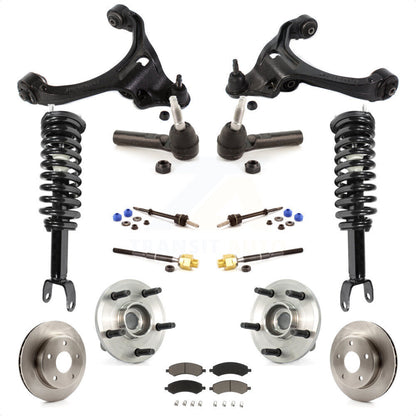 [Avant] Kit d'ensemble de jambe de suspension avec ressort hélicoïdal pour Dodge Dakota Mitsubishi Raider Excludes All Wheel Drive TRX Lift Kits RWD avec 2-Wheel ABS KM-100251 par Transit Auto