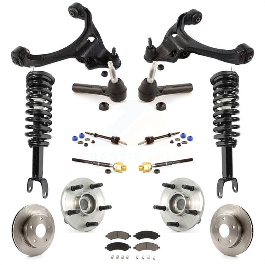 [Avant] Kit d'ensemble de jambe de suspension avec ressort hélicoïdal pour Dodge Dakota Mitsubishi Raider Excludes All Wheel Drive TRX Lift Kits RWD avec 2-Wheel ABS KM-100251 par Transit Auto