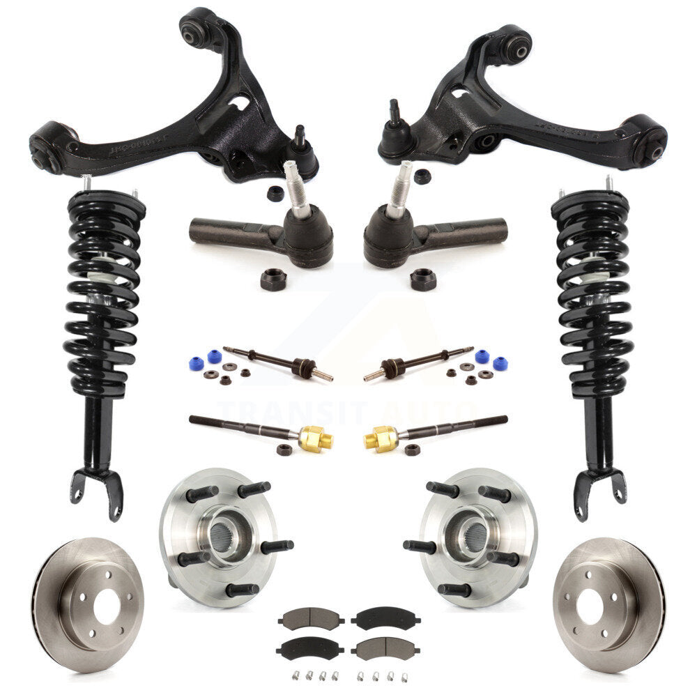 [Avant] Kit d'ensemble de jambe de suspension avec ressort hélicoïdal pour Dodge Dakota Mitsubishi Raider Excludes Rear Wheel Drive TRX Lift Kits 4WD avec 2-Wheel ABS KM-100252