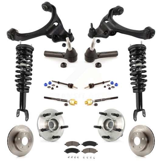 [Avant] Kit d'ensemble de jambe de suspension avec ressort hélicoïdal pour Dodge Dakota Mitsubishi Raider Excludes Rear Wheel Drive TRX Lift Kits 4WD avec 2-Wheel ABS KM-100252