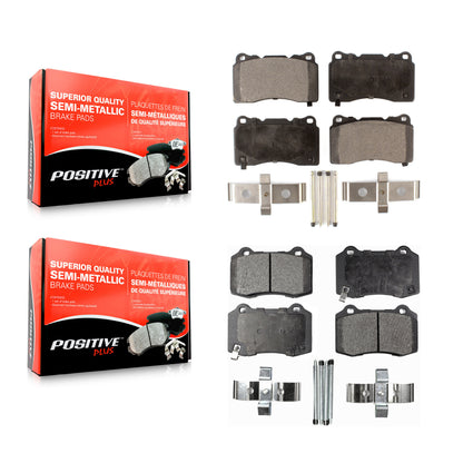 [Avant + Arrière] Kit de plaquette (semi-métallique) de frein pour Cadillac CTS Tesla STS X S KPF-100002