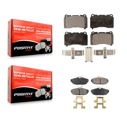 [Avant + Arrière] Kit de plaquette (semi-métallique) de frein pour Ford Mustang KPF-100003