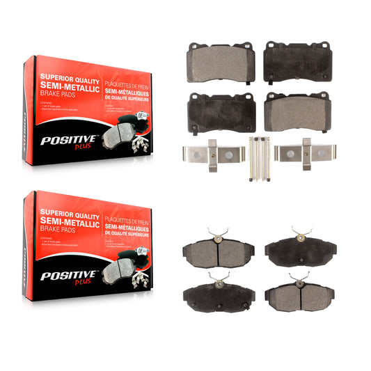 [Avant + Arrière] Kit de plaquette (semi-métallique) de frein pour Ford Mustang KPF-100008
