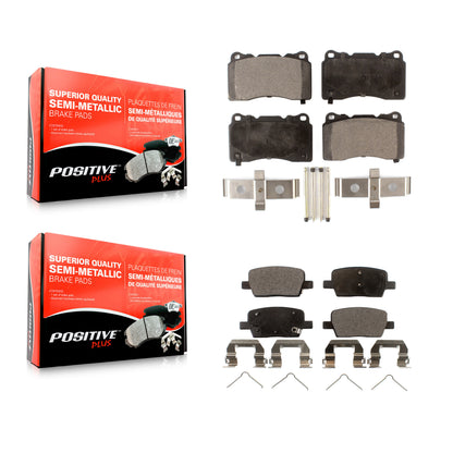 [Avant + Arrière] Kit de plaquette (semi-métallique) de frein pour Chevrolet Camaro Cadillac CT6 KPF-100010