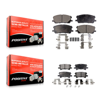 [Avant + Arrière] Kit de plaquette (semi-métallique) de frein pour Lexus Toyota Highlander RX350 RX330 RX400h KPF-100013