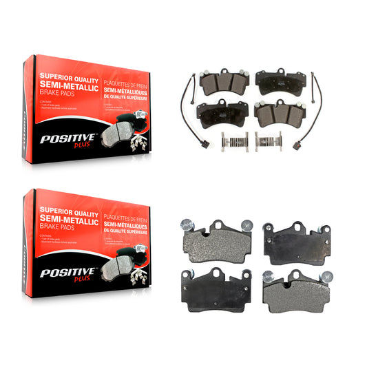 [Avant + Arrière] Kit de plaquette (semi-métallique) de frein pour Audi Q7 Porsche Cayenne Volkswagen Touareg KPF-100014