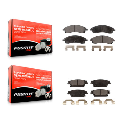 [Avant + Arrière] Kit de plaquette (semi-métallique) de frein pour Cadillac SRX CTS STS KPF-100015