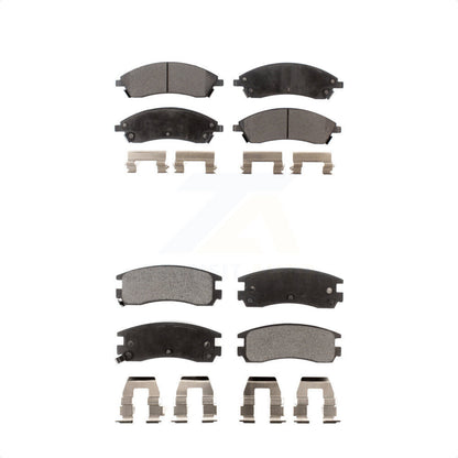 [Avant + Arrière] Kit de plaquette (semi-métallique) de frein pour 2004 Pontiac Bonneville GXP KPF-100016 par Positive Plus